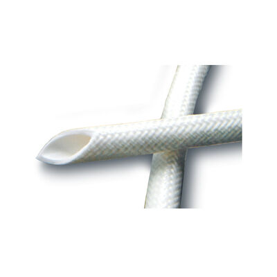 अच्छी कीमत Excellent Tear Strength Silicone Fiberglass Sleeve 50mm Width Heat Resistant Insulation Sleeve Ideal for Cable Harness and Wire Protection ऑनलाइन