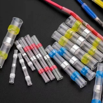 अच्छी कीमत 14-16awg पनरोक हीट हटना कनेक्टर, 2/1 सोल्डर बट स्प्लिस कनेक्टर ऑनलाइन